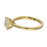 18ct Yellow Gold Laboratory-Grown 1ct Princess Cut Diamond Solitaire Ring
