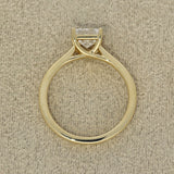 18ct Yellow Gold Laboratory-Grown 1ct Princess Cut Diamond Solitaire Ring