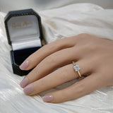 18ct Yellow Gold Laboratory-Grown 1ct Princess Cut Diamond Solitaire Ring
