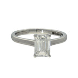 Platinum Laboratory-Grown 1.5ct Emerald Cut Diamond Solitaire Ring