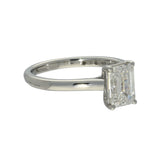 Platinum Laboratory-Grown 1.5ct Emerald Cut Diamond Solitaire Ring