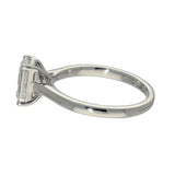 Platinum Laboratory-Grown 1.5ct Emerald Cut Diamond Solitaire Ring