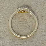 9ct Yellow Gold 0.26ct Diamond Milgrain Cluster Ring