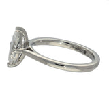 Platinum Laboratory-Grown 1ct Marquise Cut Diamond Solitaire Ring