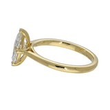 18ct Yellow Gold Laboratory-Grown 1ct Marquise Cut Diamond Solitaire Ring
