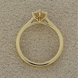 18ct Yellow Gold Laboratory-Grown 1ct Marquise Cut Diamond Solitaire Ring