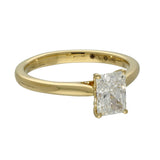 18ct Yellow Gold Laboratory-Grown 1ct Radiant Cut Diamond Solitaire Ring