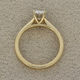 18ct Yellow Gold Laboratory-Grown 1ct Radiant Cut Diamond Solitaire Ring