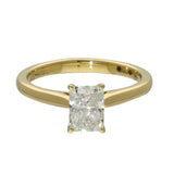 18ct Yellow Gold Laboratory-Grown 1ct Radiant Cut Diamond Solitaire Ring