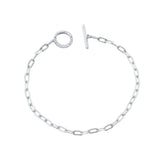Georgini Alchemy Paperclip Fob Bracelet Silver IB1238W