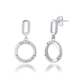 Georgini Alchemy Axis Earrings Silver IE1240W