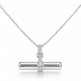 Georgini Alchemy Andy Fob Pendant Silver Necklace IP1241W