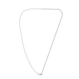 Georgini Alchemy Paperclip Curb Fob Necklace Silver IP1242W