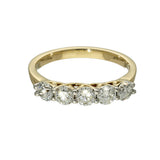 9ct Yellow Gold 1.00ct Diamond 5-Stone Ring