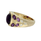 9ct Yellow Gold, Amethyst and Diamond 'Lavender' Ring