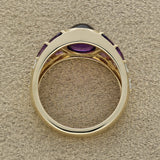 9ct Yellow Gold, Amethyst and Diamond 'Lavender' Ring