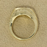 9ct Yellow Gold 2ct Marquise Cut Laboratory-Grown Diamond with Round Diamond Wave Accent Statement R