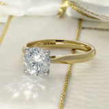 18ct Yellow Gold Laboratory-Grown 1.50ct Diamond Solitaire Engagement Ring