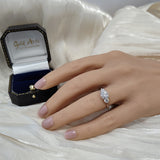 Platinum 1.50ct Total Round Brilliant Cut Laboratory-Grown Diamond Trilogy Ring