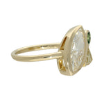 9ct Yellow Gold  Laboratory-Grown Diamonds & Paraiba Tourmaline 'Daffodil' Ring