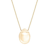 Lalique Cabochon Pendant 18ct Gold Plated & Gold Luster Crystal 10854900