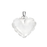 Lalique Souffle d'Amour Pendant, Clear Crystal & Silver 10855600
