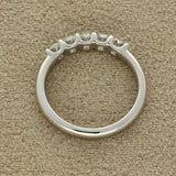 18ct White Gold 0.73ct Oval Cut Diamond Claw Set 5 Stone Ring