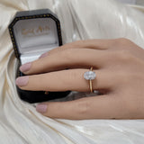9ct Yellow Gold Laboratory-Grown 1.31ct Oval Cut Diamond Solitaire Ring