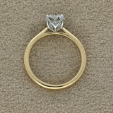 18ct Yellow Gold Laboratory-Grown 1.30ct Round Diamond Solitaire Engagement Ring
