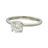Platinum Laboratory-Grown 1.30ct Round Diamond Solitaire Engagement Ring