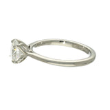 Platinum Laboratory-Grown 1.30ct Round Diamond Solitaire Engagement Ring