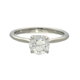 Platinum Laboratory-Grown 1.30ct Round Diamond Solitaire Engagement Ring
