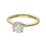 9ct Yellow Gold Laboratory-Grown 1.30ct Round Diamond Solitaire Engagement Ring