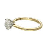 9ct Yellow Gold Laboratory-Grown 1.30ct Round Diamond Solitaire Engagement Ring