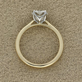 9ct Yellow Gold Laboratory-Grown 1.30ct Round Diamond Solitaire Engagement Ring