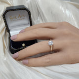 9ct Yellow Gold Laboratory-Grown 1.30ct Round Diamond Solitaire Engagement Ring
