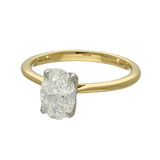 18ct Yellow Gold Laboratory-Grown 1.33ct Oval Cut Diamond Solitaire Ring