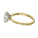 18ct Yellow Gold Laboratory-Grown 1.33ct Oval Cut Diamond Solitaire Ring