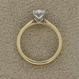 18ct Yellow Gold Laboratory-Grown 1.33ct Oval Cut Diamond Solitaire Ring