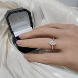18ct Yellow Gold Laboratory-Grown 1.33ct Oval Cut Diamond Solitaire Ring