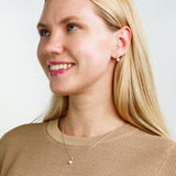 Georgini Adagio Touch of Sparkle Pearl Necklace Silver IP1219W