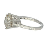 Pre-owned Platinum GIA Natural 5ct Round Brilliant Cut Diamond Engagement Ring