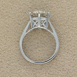 Pre-owned Platinum GIA Natural 5ct Round Brilliant Cut Diamond Engagement Ring