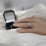 Pre-owned Platinum GIA Natural 5ct Round Brilliant Cut Diamond Engagement Ring