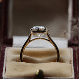 9ct Yellow Gold 4.06ct E VVS2 Elongated Cushion Cut Laboratory-Grown Diamond Ring With Engraved Shou