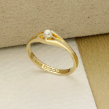 Antique 18ct Yellow Gold 0.15ct Old Cut Diamond Ring 1920
