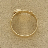 Pre-Owned 9ct Yellow Gold Plain 6mm Buckle Ring 1987