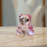 Lalique Teddy Air Small Sculpture - Clear Crystal, Pink Luster 10874300