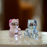 Lalique Teddy Air Small Sculpture - Clear Crystal, Pink Luster 10874300