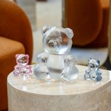 Lalique Teddy Air Small Sculpture - Clear Crystal, Blue Luster 10874400